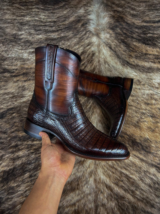 Men's Handmade Crocodile Leather Boots