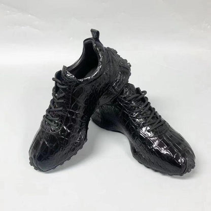 Men's Genuine Handmade Alligator Leather Sneakers