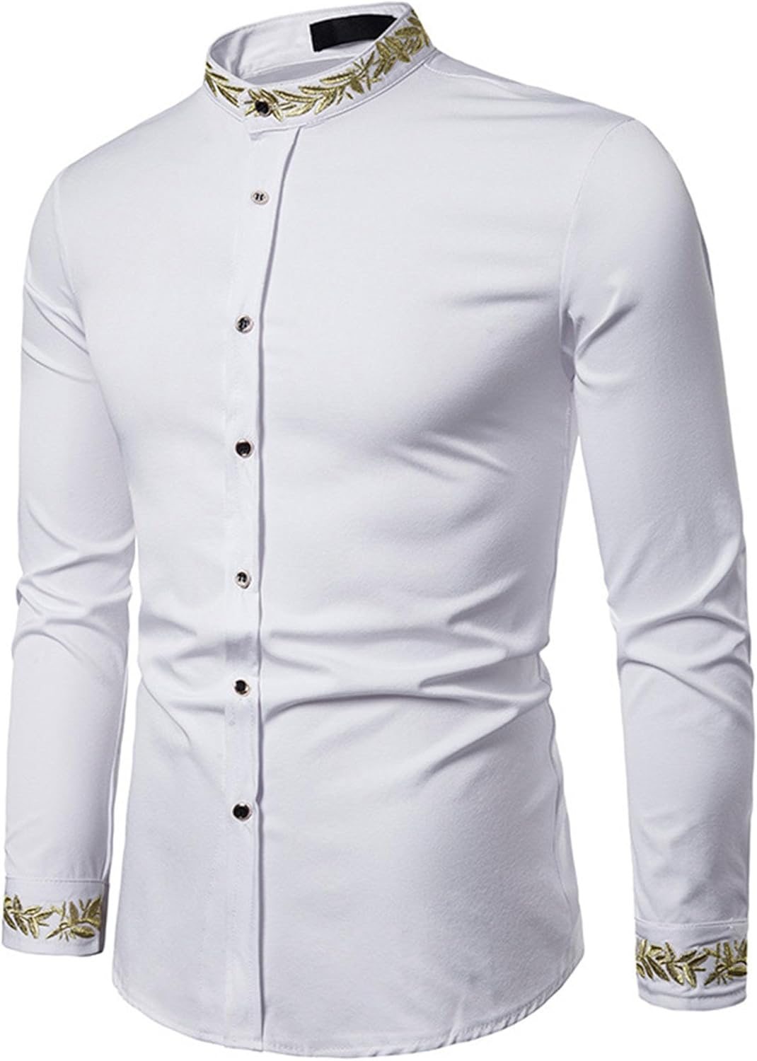 Men's Long Sleeve Embroidered Shirt