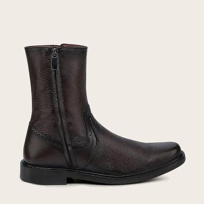 Dark Brown Boot With Zippers