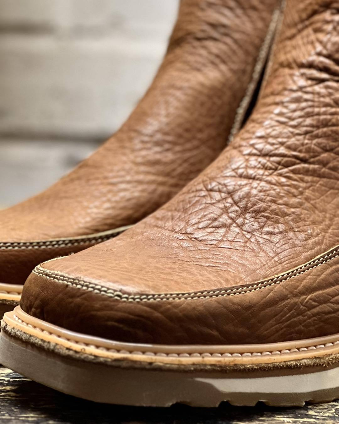 Tobacco Buffalo Work Boots