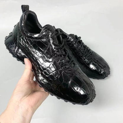 Men's Genuine Handmade Alligator Leather Sneakers