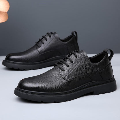 Men's Business Soft Cowhide Casual Derby Shoes