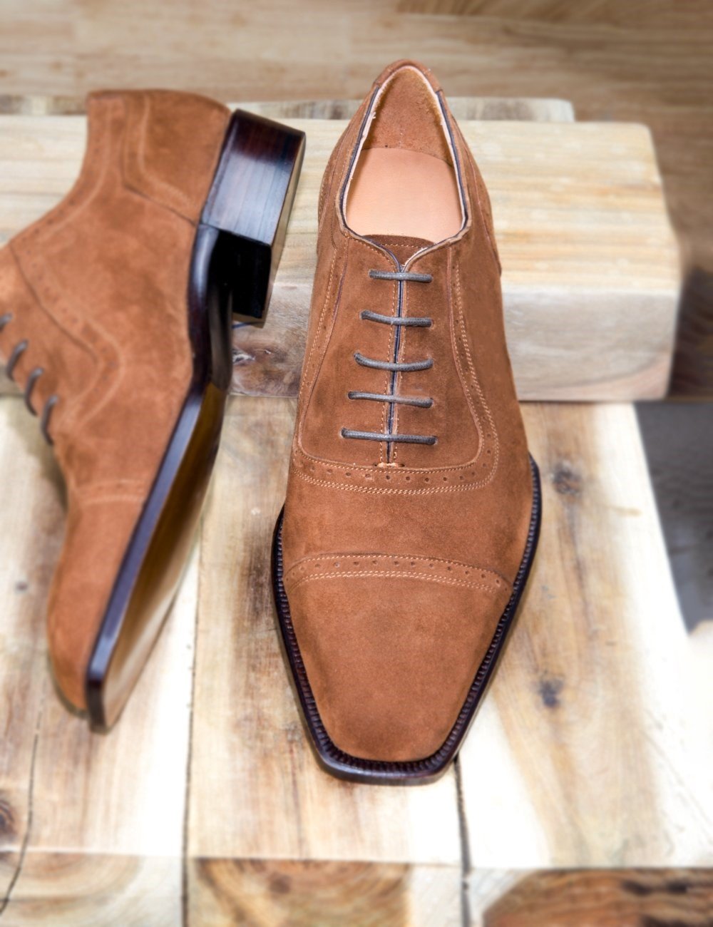 Men's Suede Lace-Up Shoes