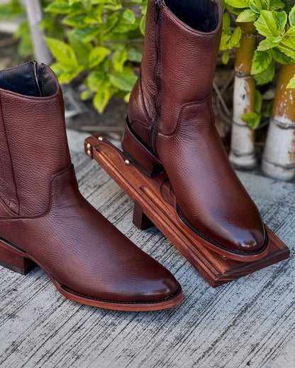 Original Handcrafted Deerskin Western Cowboy Boots