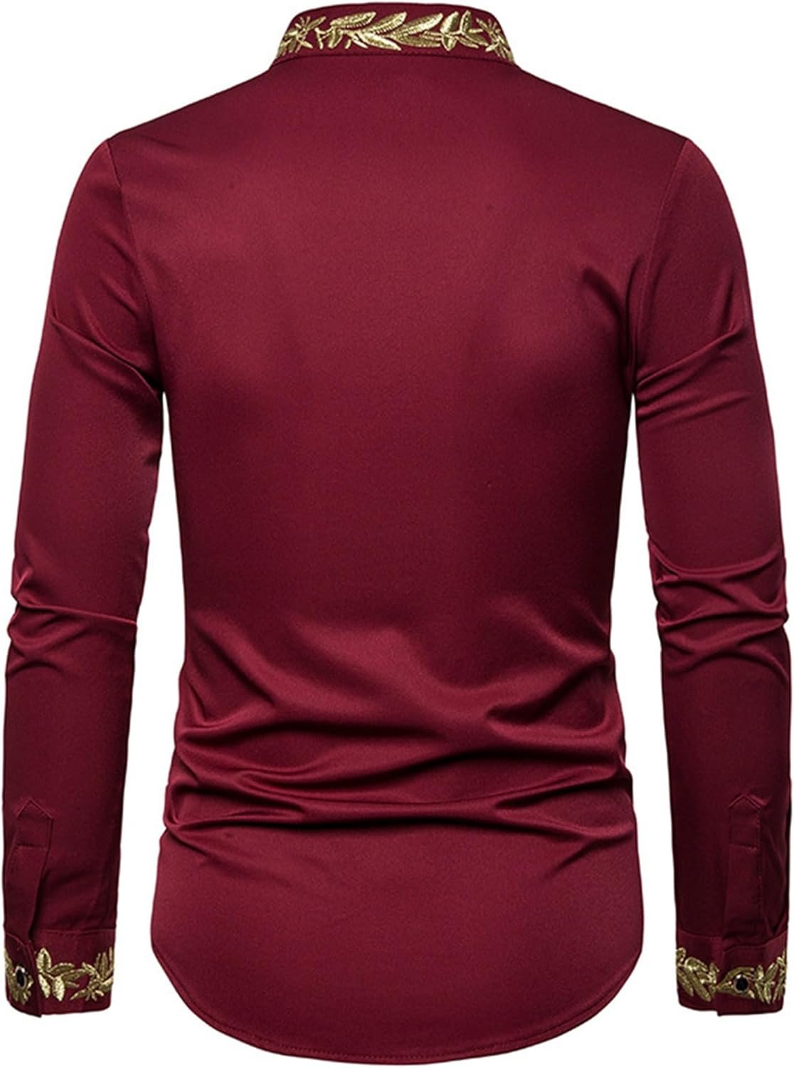 Men's Long Sleeve Embroidered Shirt