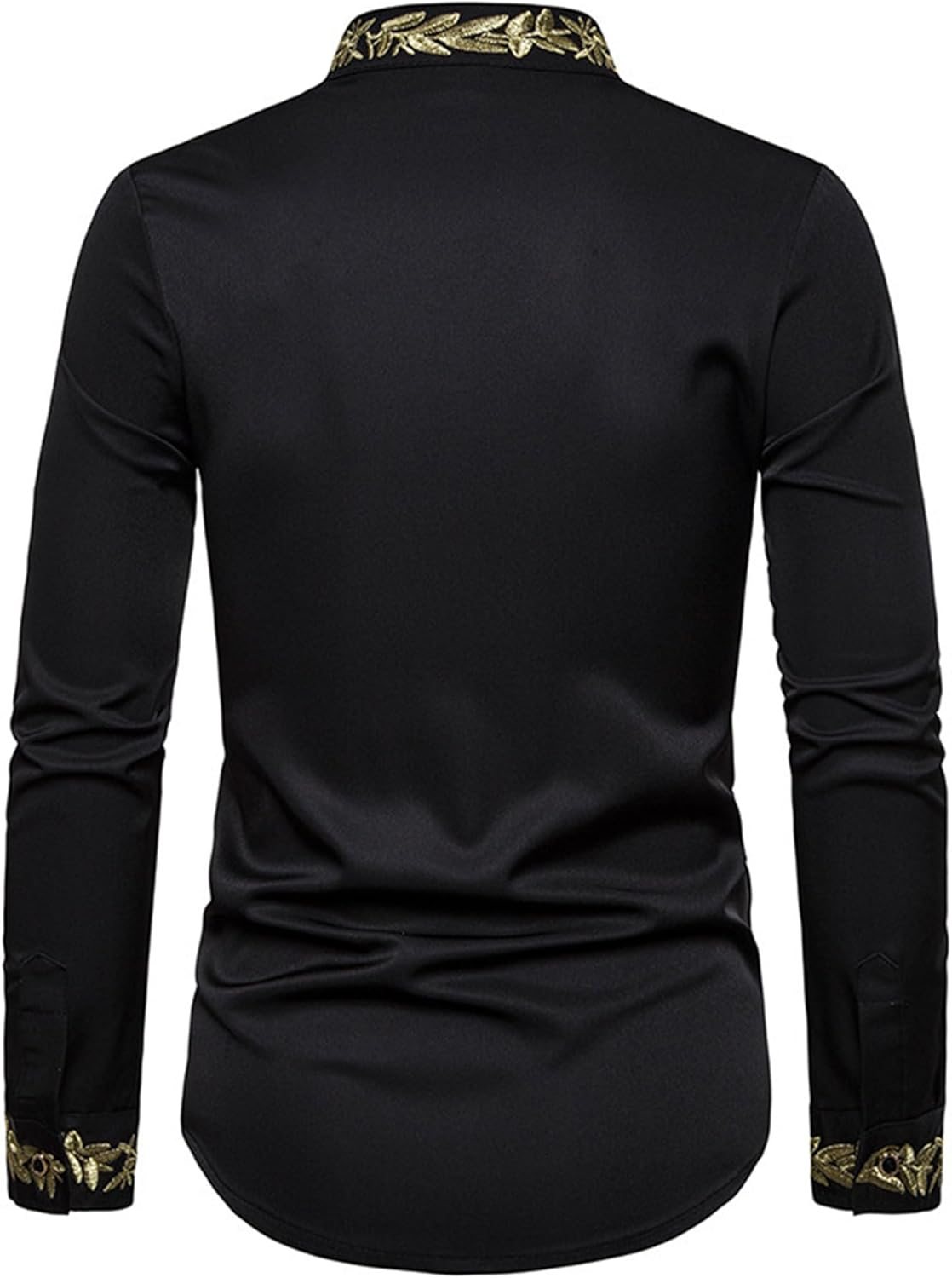 Men's Long Sleeve Embroidered Shirt