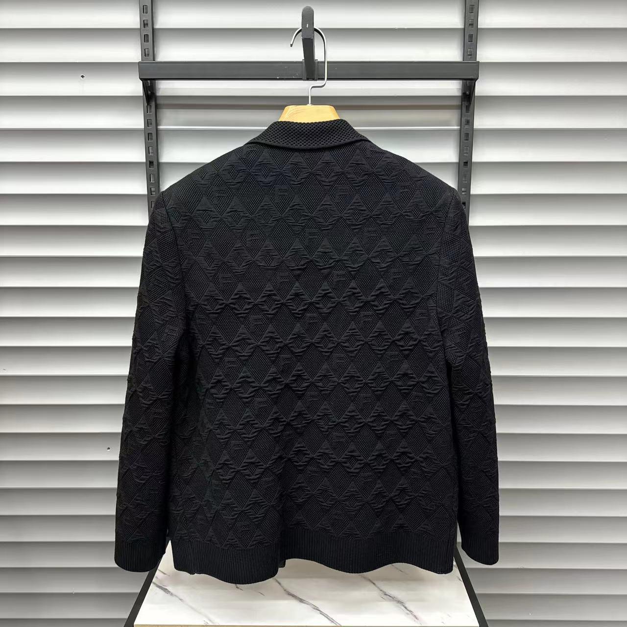 Men's Autumn Three-Dimensional Pattern Knitted Jacket