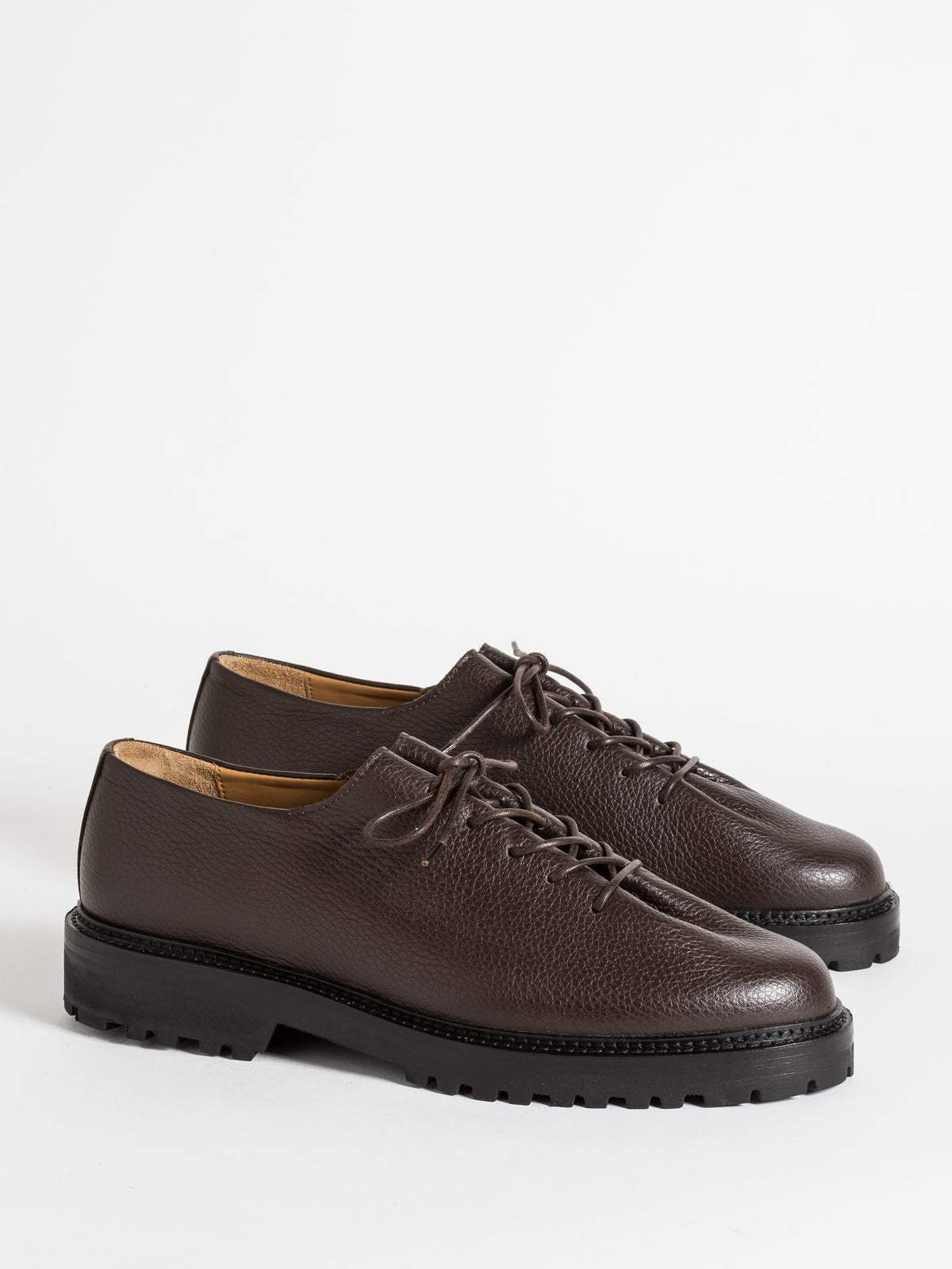 Ebano Grained Calf Leather Edouard Derbies