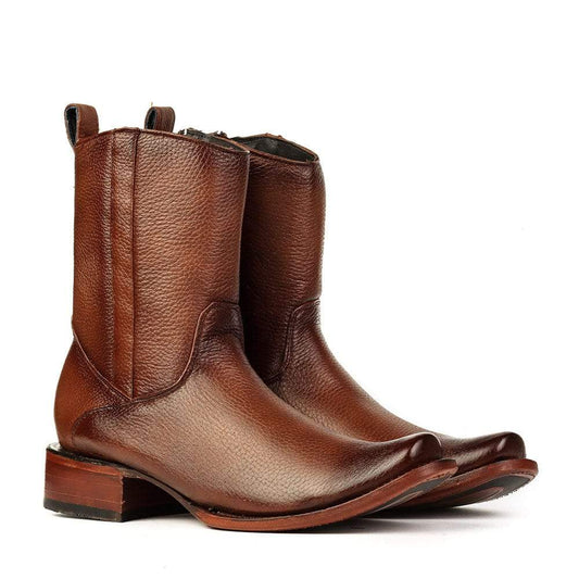 Men's Honey Deer Cowboy Boot - Square Toe