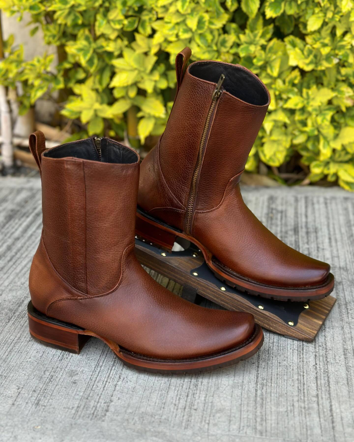 Handmade Vintage Natural Leather Boots