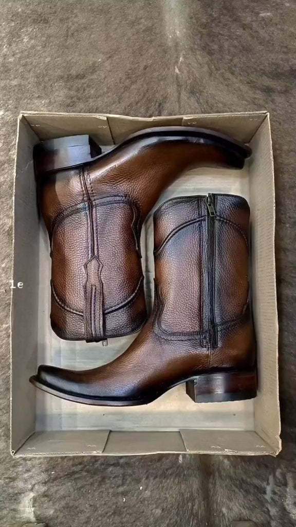 Original Deerskin Cowboy Boots