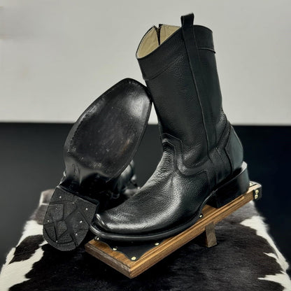 High quality handmade deerskin western boots