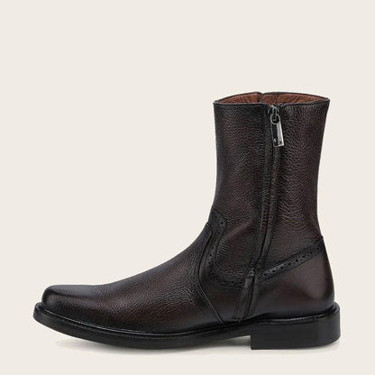 Dark Brown Boot With Zippers