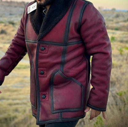 Natural Leather Malboro Style Leather Jacket