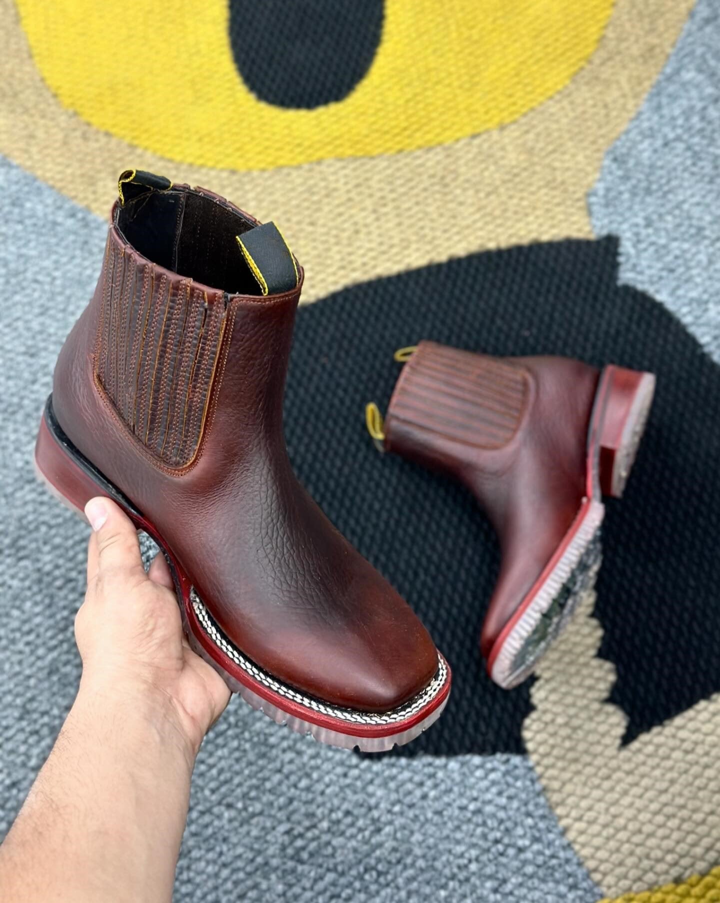 Men's genuine leather anti-scratch boots