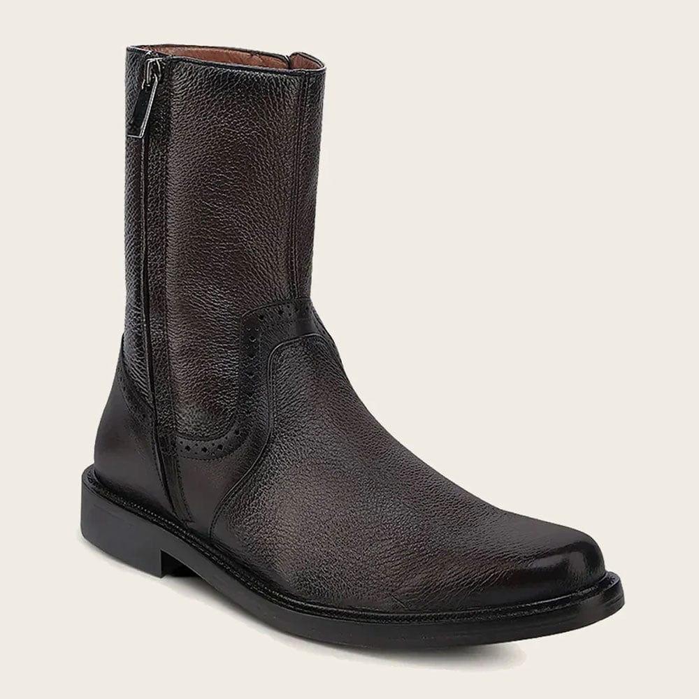 Dark Brown Boot With Zippers