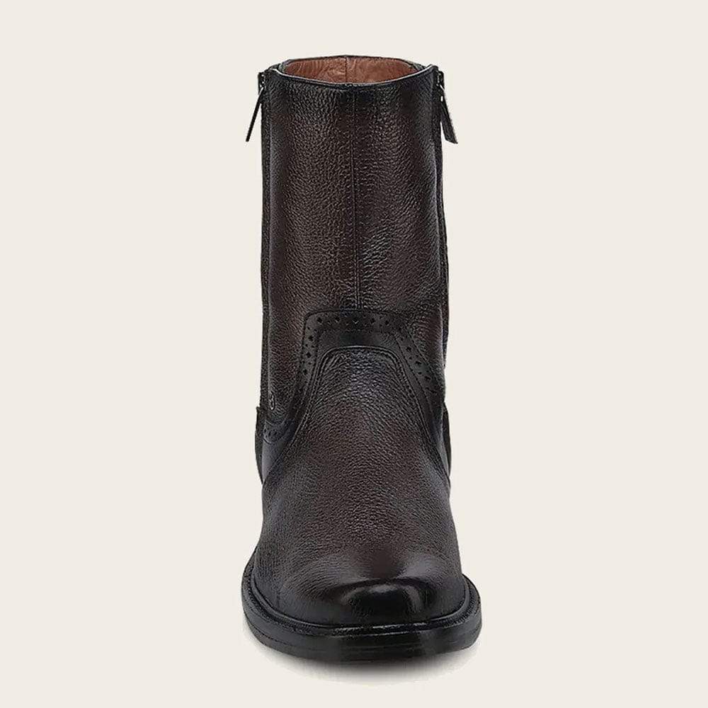 Dark Brown Boot With Zippers