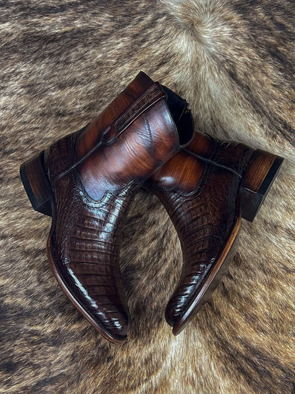 Men's Handmade Crocodile Leather Boots