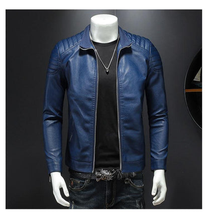 Motorcycle Leather Jacket Men