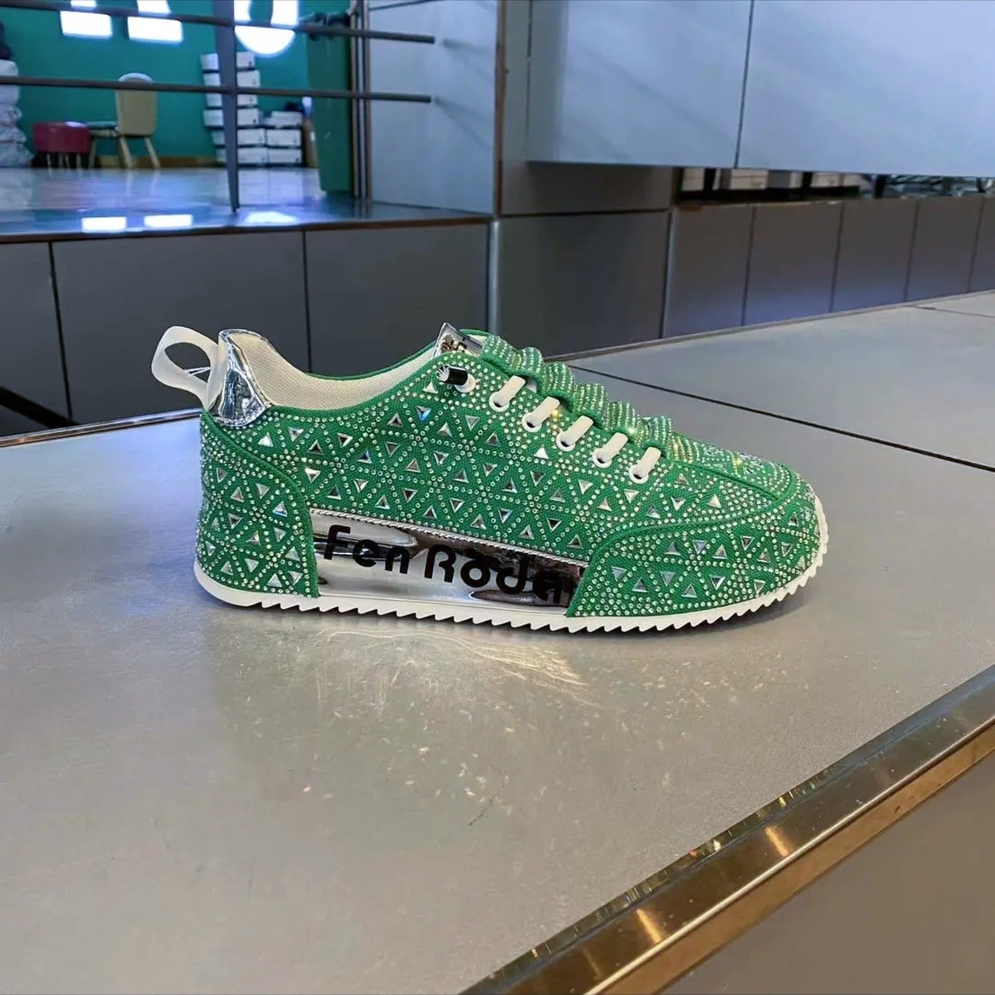 Diamond-encrusted Sneakers for Men