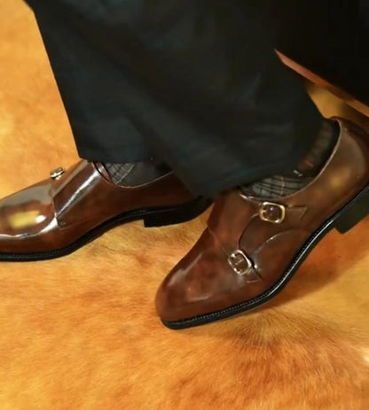 Double-buckle Monk Shoes