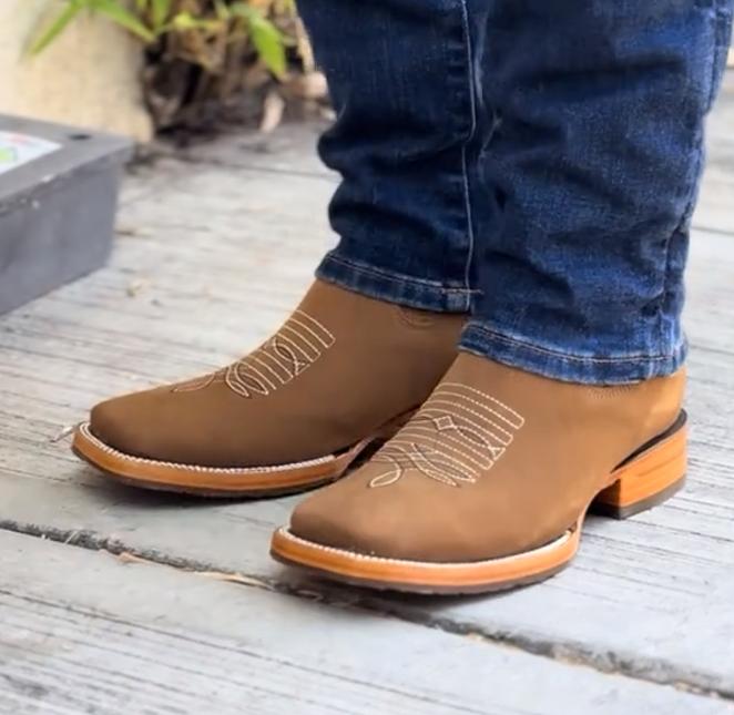 Men's Classic Brown Western Boots