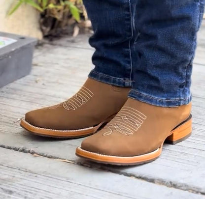 Men's Classic Brown Western Boots