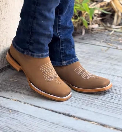 Men's Classic Brown Western Boots