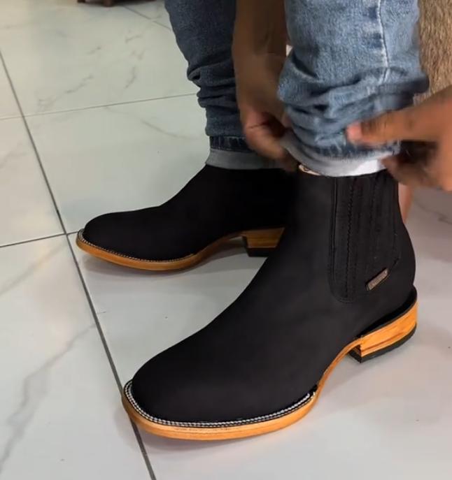 High Quality Handmade Black Boots