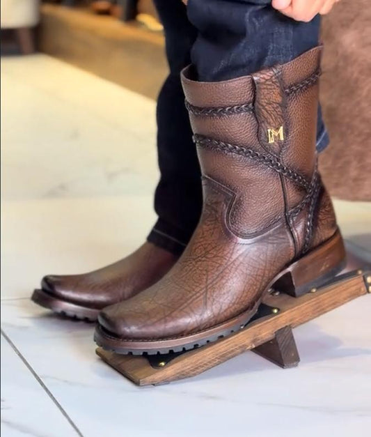 Men's Handmade Genuine Leather Western Boots