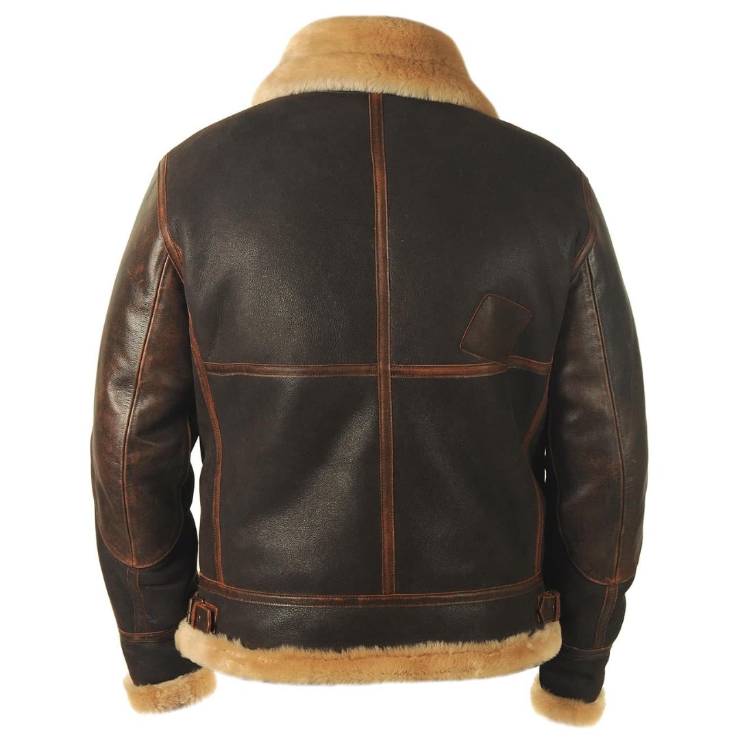 Navy Air Force Sheepskin Bomber Jacket