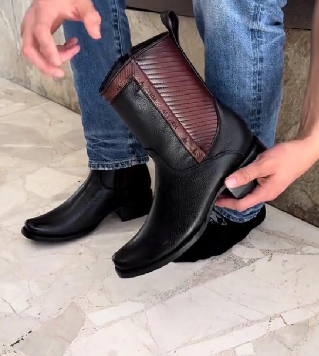 Handmade Colorblock Cowboy Boots