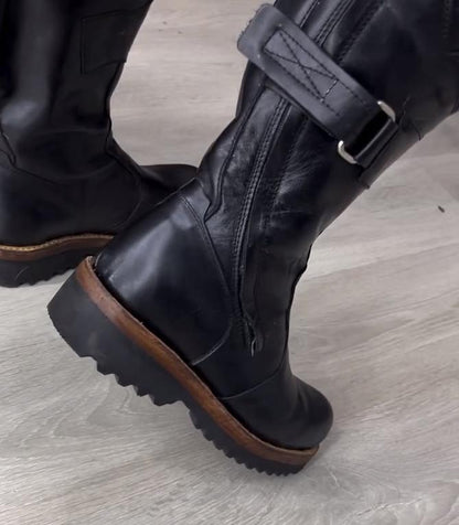 N1115 Men's new winter warm leather boots