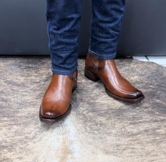 Men's Casual Look Brown Boots