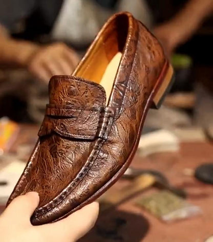 Craft Bison Leather Business Loafers