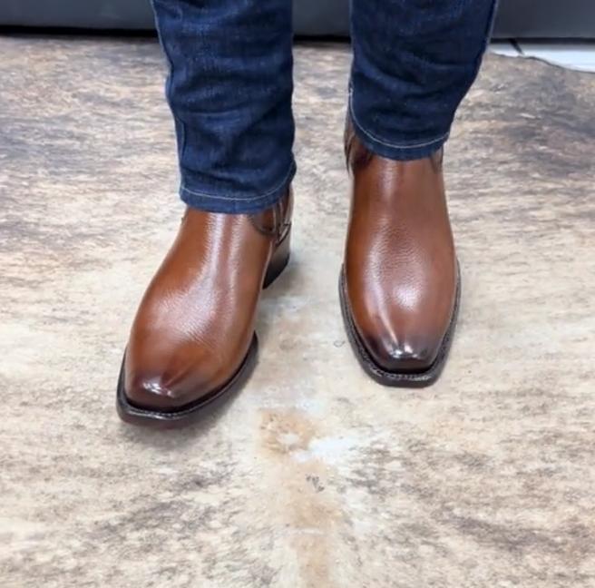 Men's Casual Look Brown Boots