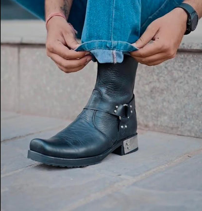 Men's Western Cowboy Ankle Boots