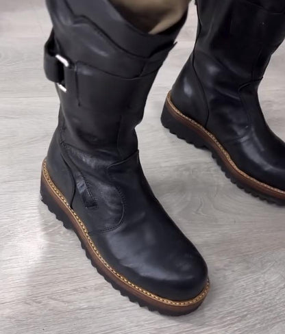 N1115 Men's new winter warm leather boots