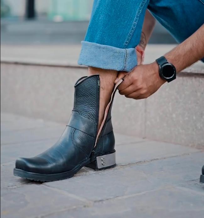 Men's Western Cowboy Ankle Boots