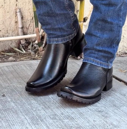 Men's Vintage Deerskin Cowboy Boots