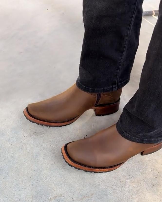 Men's Brown Genuine Leather Boots