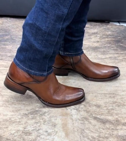 Men's Casual Look Brown Boots